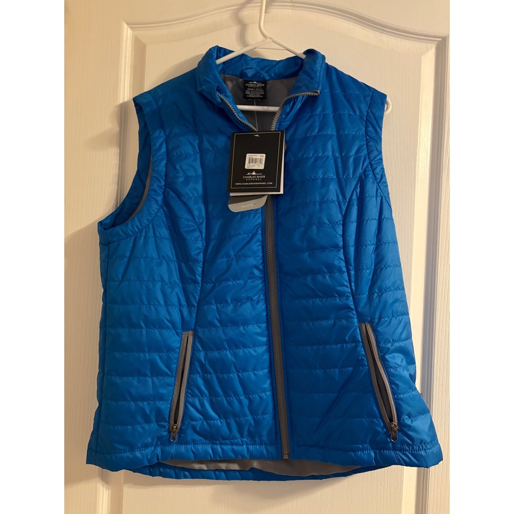 Charles River Radius Quilted Vest Womens XL Blue New Primaloft 5535 Packable